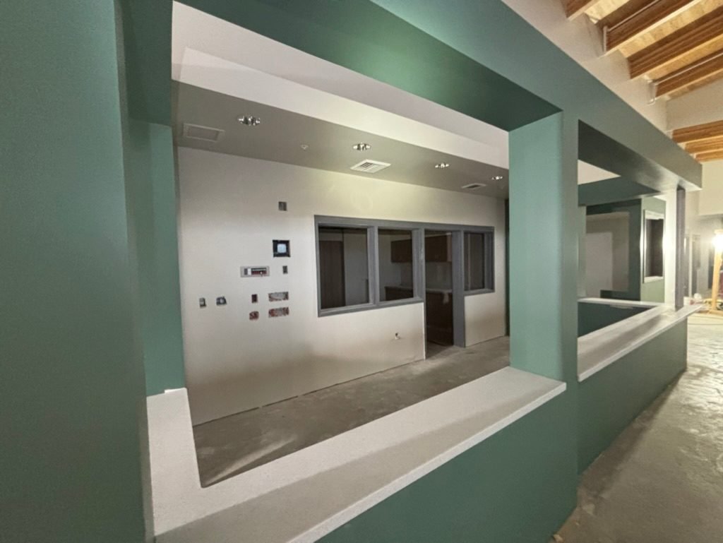 Recessed lighting, device wiring and low-voltage rough-in at a DSHS clinic office in Vancouver, WA